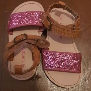 Pink Glitter Sandals